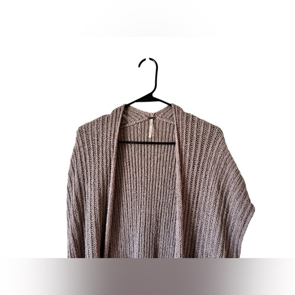 Free People Purple Long Open Front Cardigan S - Picture 5 of 12